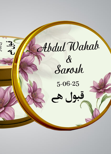 Customized Tin Bid Boxes in Pakistan – Affordable Wedding & Nikkah Gift Packaging | Printasy Pakistan