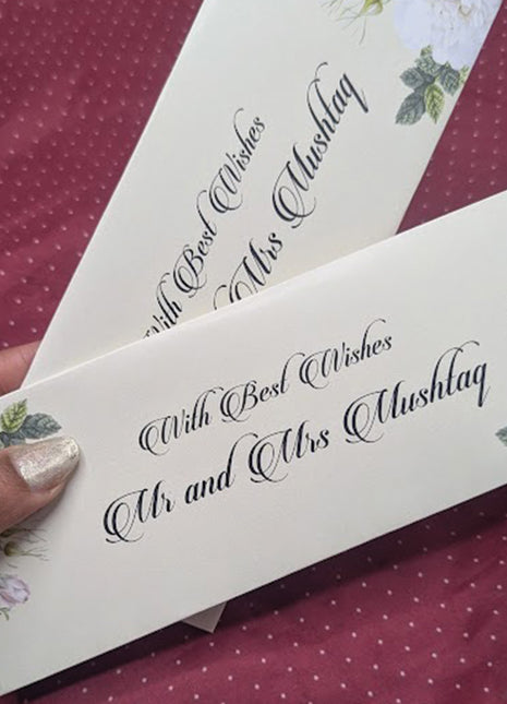 Customized Wedding Money Envelope
