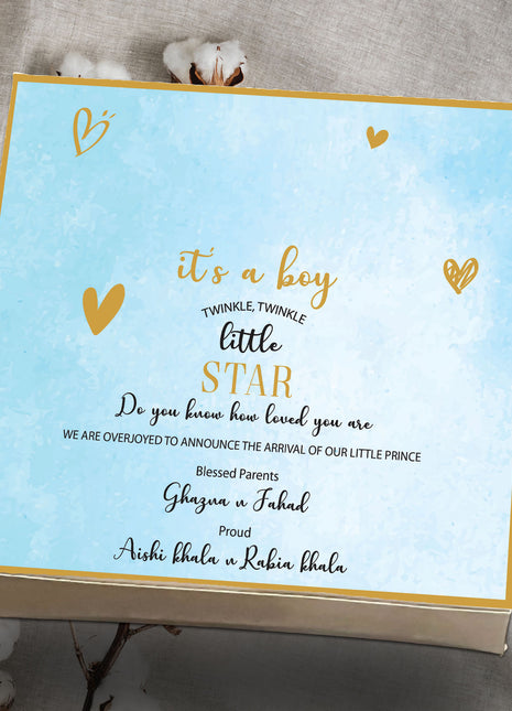 Baby Birth Announcement Boxes in Pakistan | Customized Methai & Sweet Boxes – Lowest Price