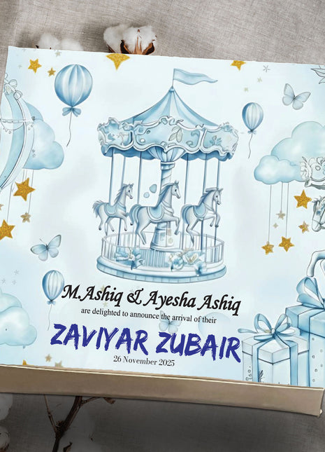 Baby Birth Announcement Boxes in Pakistan | Customized Methai & Sweet Boxes – Lowest Price