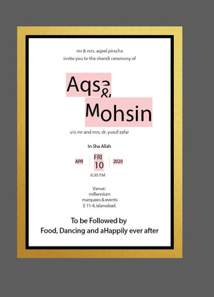 Customized Wedding Cards