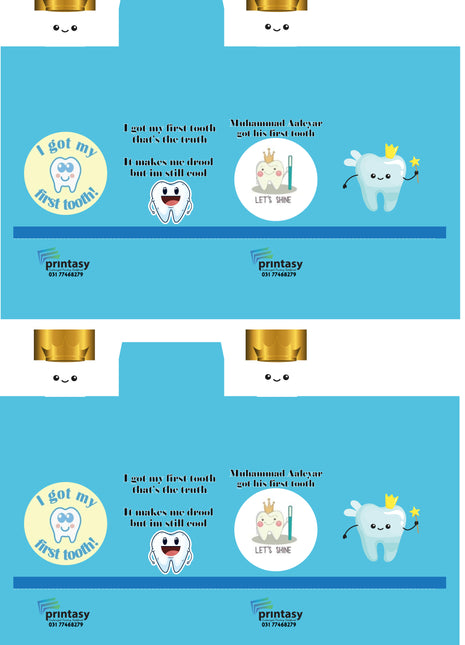 Customized First Tooth Goody Boxes – Elegant Packaging for Your Baby’s Precious Milestone