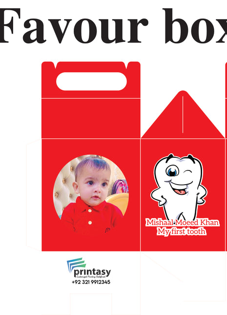 Customized First Tooth Goody Boxes – Elegant Packaging for Your Baby’s Precious Milestone