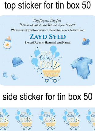 Baby Birth Announcement Boxes in Pakistan | Customized Methai & Sweet Boxes – Lowest Price