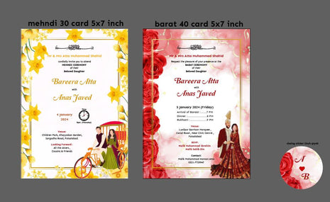 Customized Wedding Cards