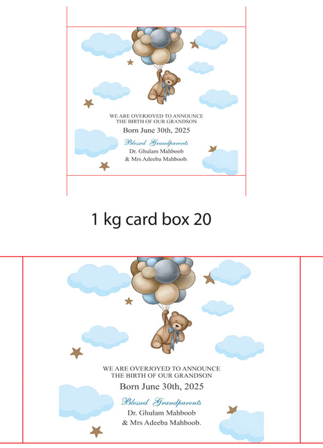 Baby Birth Announcement Boxes in Pakistan | Customized Methai & Sweet Boxes – Lowest Price