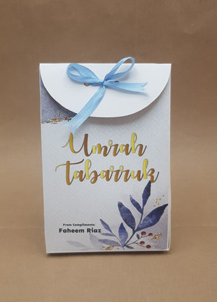 Hajj and Umrah Tabarruk Gift Bags - Flap Style - Customizable | Affordable | Fast Delivery