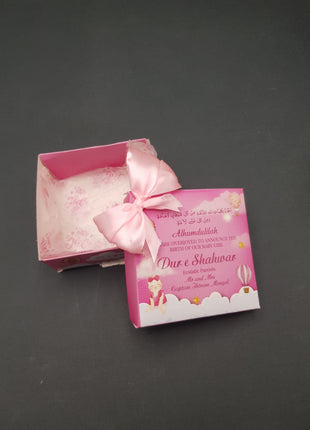 Baby Birth Announcement Boxes in Pakistan | Customized Methai & Sweet Boxes – Lowest Price