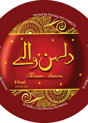 Customized Wedding Badges