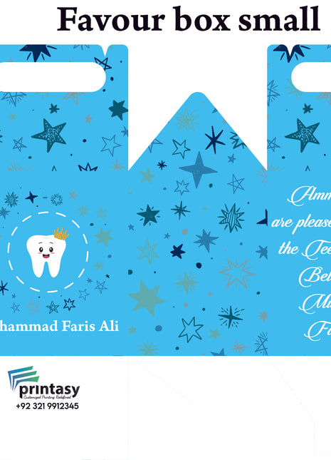 Customized First Tooth Goody Boxes – Elegant Packaging for Your Baby’s Precious Milestone