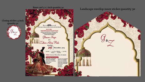 Customized Wedding Card