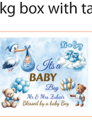 Baby Birth Announcement Boxes in Pakistan | Customized Methai & Sweet Boxes – Lowest Price