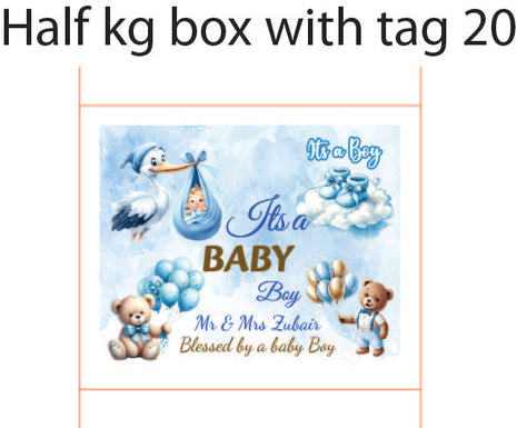 Baby Birth Announcement Boxes in Pakistan | Customized Methai & Sweet Boxes – Lowest Price