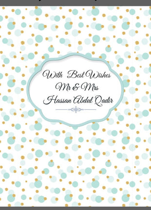 Customized Wedding Money Envelope