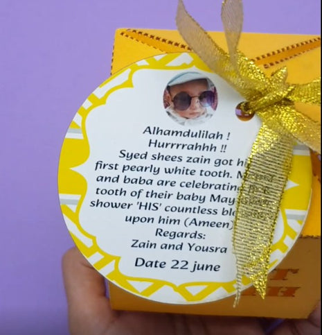 Customized First Tooth Laser Cut Boxes – Special Designs for Memorable Celebrations in Pakistan