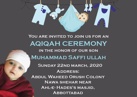 Customized Baby Shower Invitation Card