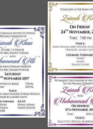 Customized Wedding Cards