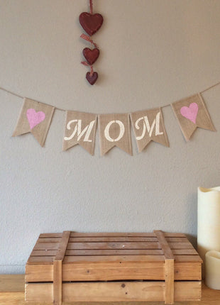 Customized Mother's Day Bunting Banner