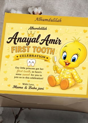 Customized First Tooth Card Boxes - Pao, Half kg & 1 Kg