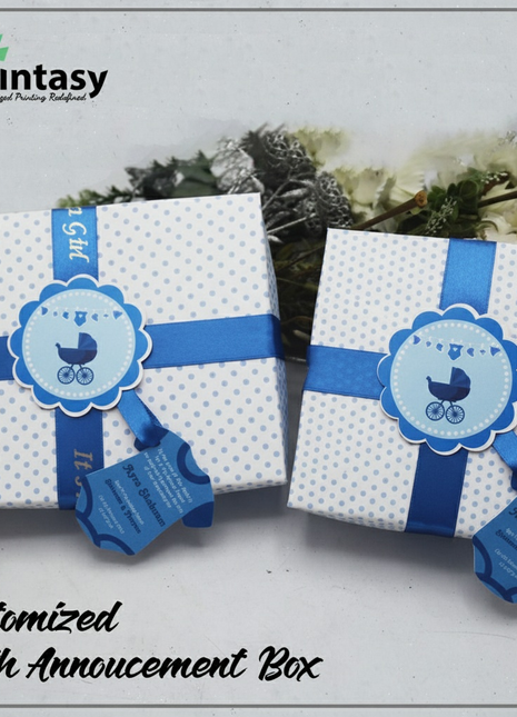 Baby Birth Announcement Boxes in Pakistan | Customized Methai & Sweet Boxes – Lowest Price