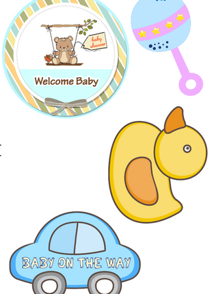 Customized Baby Shower Props