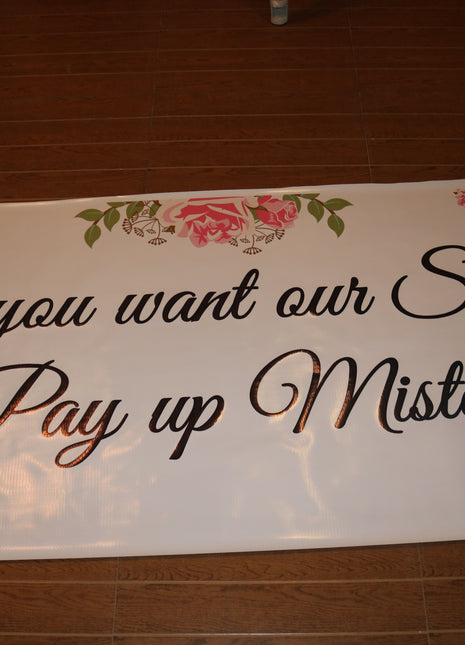 Customized Wedding Backdrop Flex