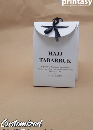Hajj and Umrah Tabarruk Gift Bags - Flap Style - Customizable | Affordable | Fast Delivery