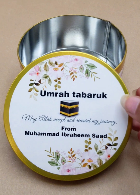 Hajj and Umrah Tin Boxes