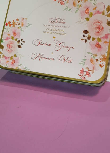 Customized Tin Bid Boxes in Pakistan – Affordable Wedding & Nikkah Gift Packaging | Printasy Pakistan