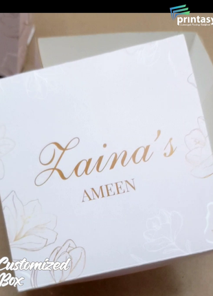 Personalized Card Bid Boxes in Pakistan – Low-Cost Nikkah & Wedding Gift Boxes | Printasy