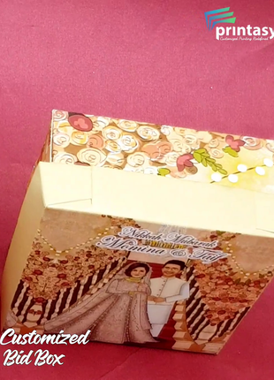 Personalized Card Bid Boxes in Pakistan – Low-Cost Nikkah & Wedding Gift Boxes | Printasy