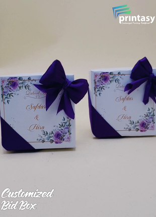Personalized Card Bid Boxes in Pakistan – Low-Cost Nikkah & Wedding Gift Boxes | Printasy
