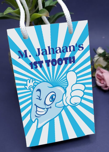 Customized First Tooth Goody Bags – Personalized Tooth Fairy Gift Bags