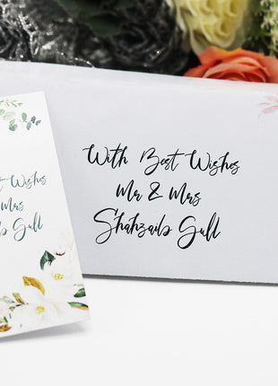 Customized Wedding Money Envelope