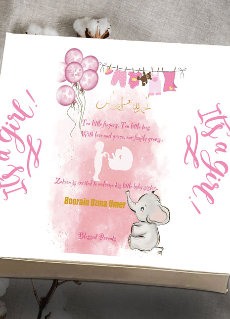Baby Birth Announcement Boxes in Pakistan | Customized Methai & Sweet Boxes – Lowest Price