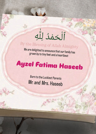 Baby Birth Announcement Boxes in Pakistan | Customized Methai & Sweet Boxes – Lowest Price