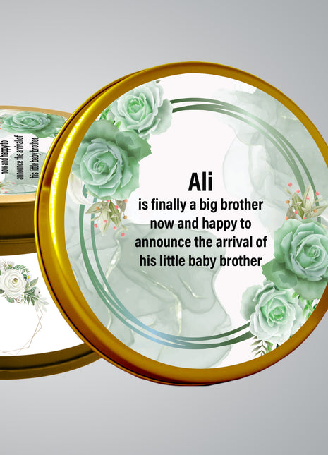 Premium Birth Announcement Tin Boxes – Custom Printed Baby Arrival Gifts & Methie Boxes in Pakistan