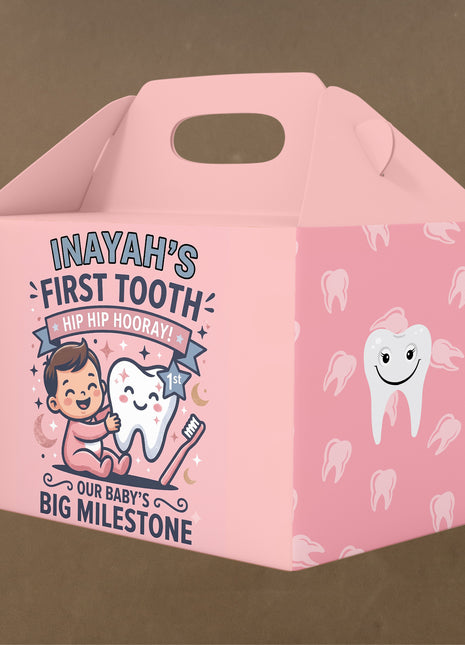 Customized First Tooth Goody Boxes