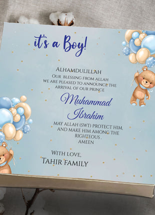 Baby Birth Announcement Boxes in Pakistan | Customized Methai & Sweet Boxes – Lowest Price
