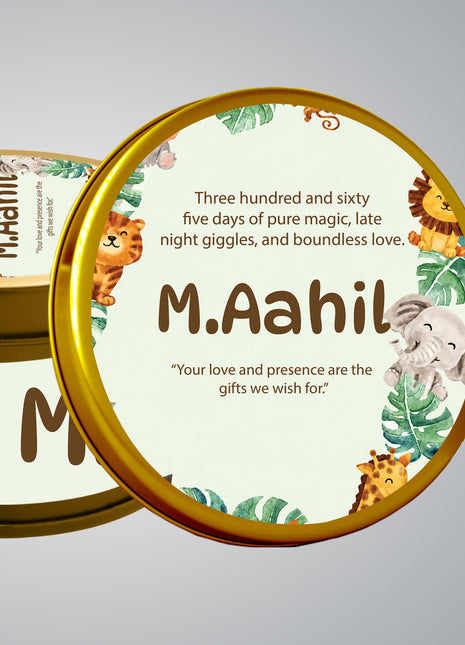 Premium Birth Announcement Tin Boxes – Custom Printed Baby Arrival Gifts & Methie Boxes in Pakistan