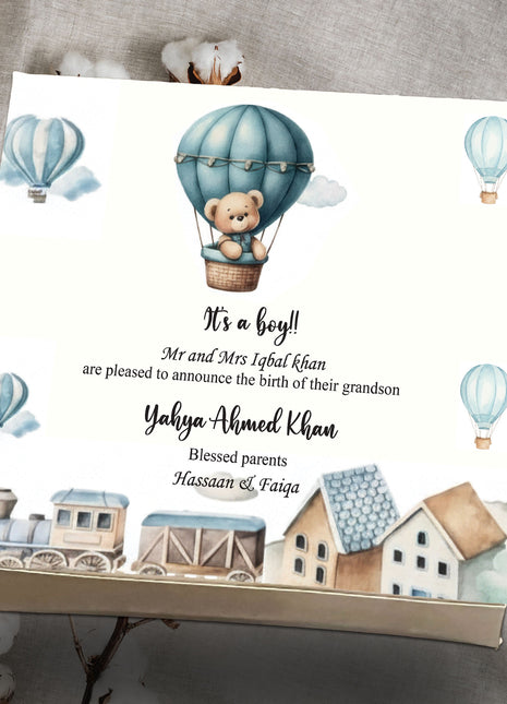 Baby Birth Announcement Boxes in Pakistan | Customized Methai & Sweet Boxes – Lowest Price