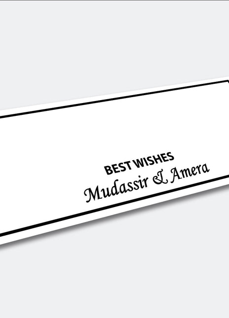 Customized Wedding Money Envelope