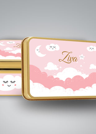 Premium Birth Announcement Tin Boxes – Custom Printed Baby Arrival Gifts & Methie Boxes in Pakistan