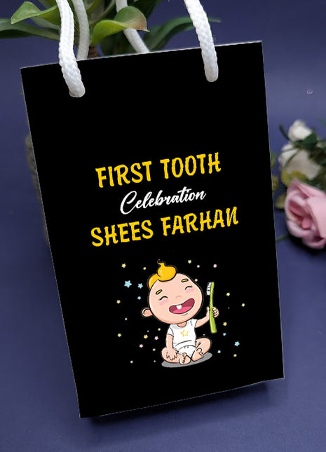 Customized First Tooth Goody Bags – Personalized Tooth Fairy Gift Bags