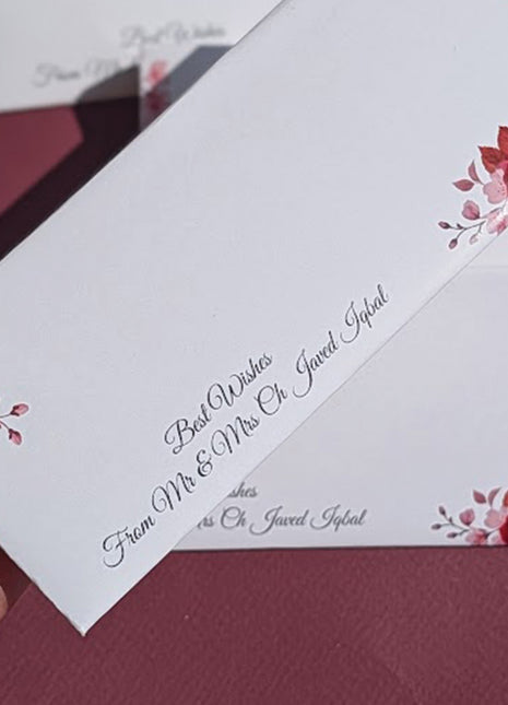 Customized Wedding Money Envelope