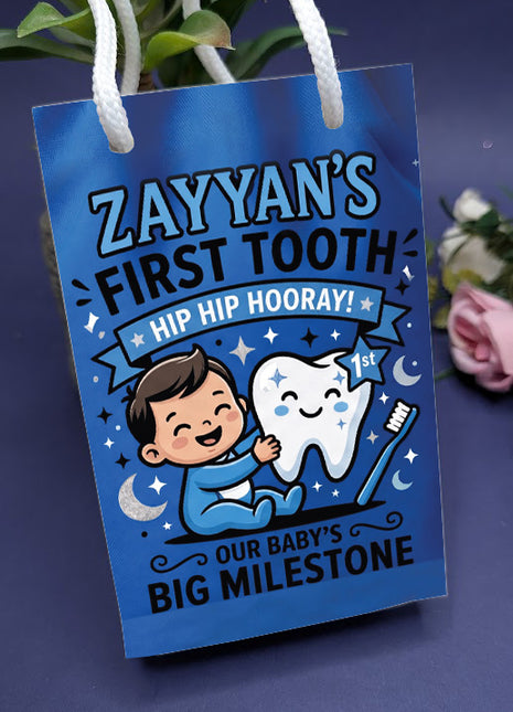 Customized First Tooth Goody Bags – Personalized Tooth Fairy Gift Bags