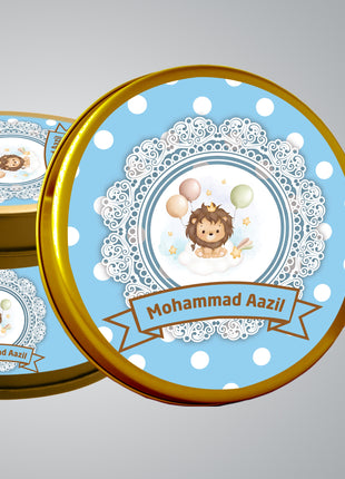 Premium Birth Announcement Tin Boxes – Custom Printed Baby Arrival Gifts & Methie Boxes in Pakistan