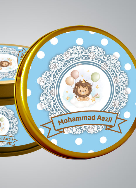 Premium Birth Announcement Tin Boxes – Custom Printed Baby Arrival Gifts & Methie Boxes in Pakistan