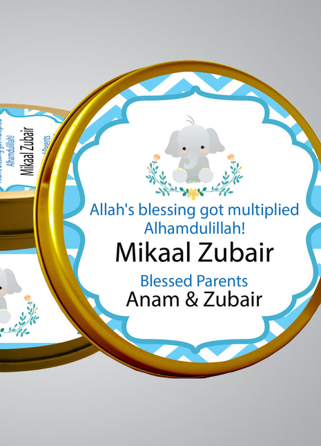 Premium Birth Announcement Tin Boxes – Custom Printed Baby Arrival Gifts & Methie Boxes in Pakistan