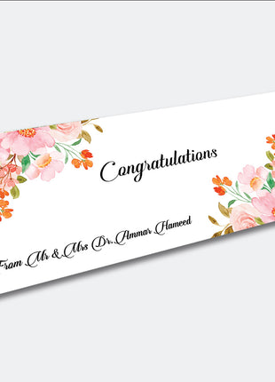 Customized Wedding Money Envelope